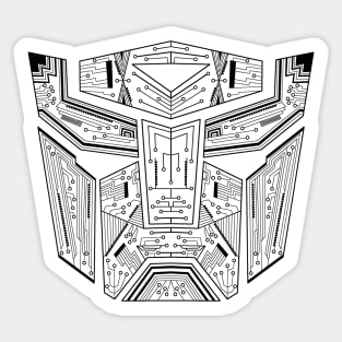 Autobot Tech - Black and White Sticker